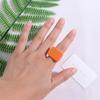 Style Solid Color Chunky Geometric Candy Color Fashion Jewelry Thumb Rings Resin Rings Finger Rings