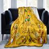 1pc. Cartoon Pluto Dog Yellow Blanket, Home Decor Gift for All Seasons,Soft Flannel Throw Blanket, Versatile & Cozy for Bedroom, Living Room