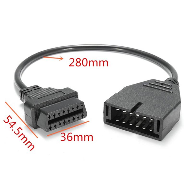 Gm 12 Pin To Obdi Obdii 16 Pin Разъем Адаптер Автомобильный Двигатель Диагностический Инструмент Кабель
