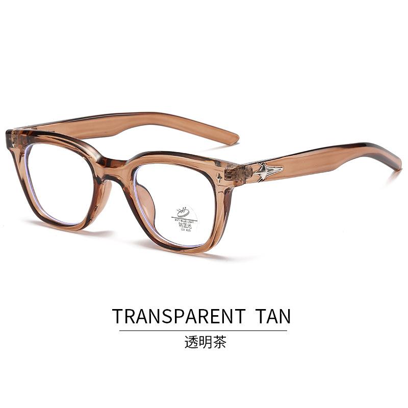 New Fashion Frames For Women Glasses Korean Style Square Shape Men'S Glasses Frame Anti Blue Light Glasses Women