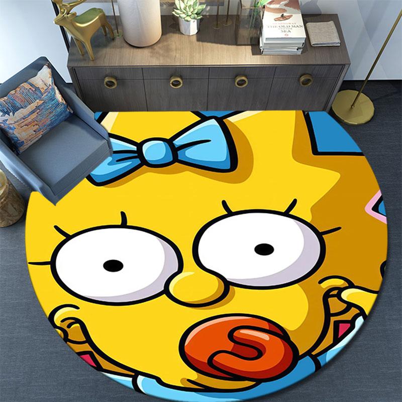 Maggie pattern round rug,Carpet Rug for Living Room Bedroom Playroom ,Non-slip Floor Mat,Holiday Gifts and Birthday Gifts.