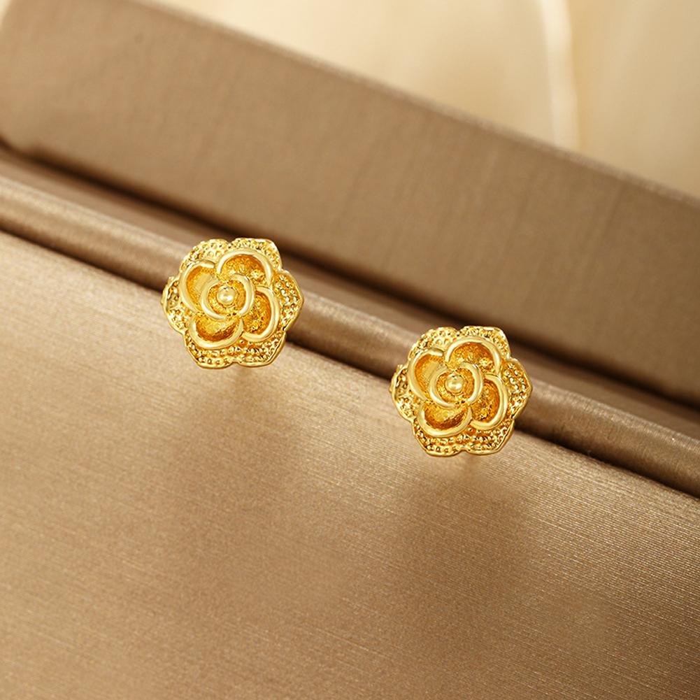 Винтажные серьги Цветы Серьги-пусеты для девочки Простые украшения Модные Классические серьги Ювелирные изделия Подарки для вечеринки