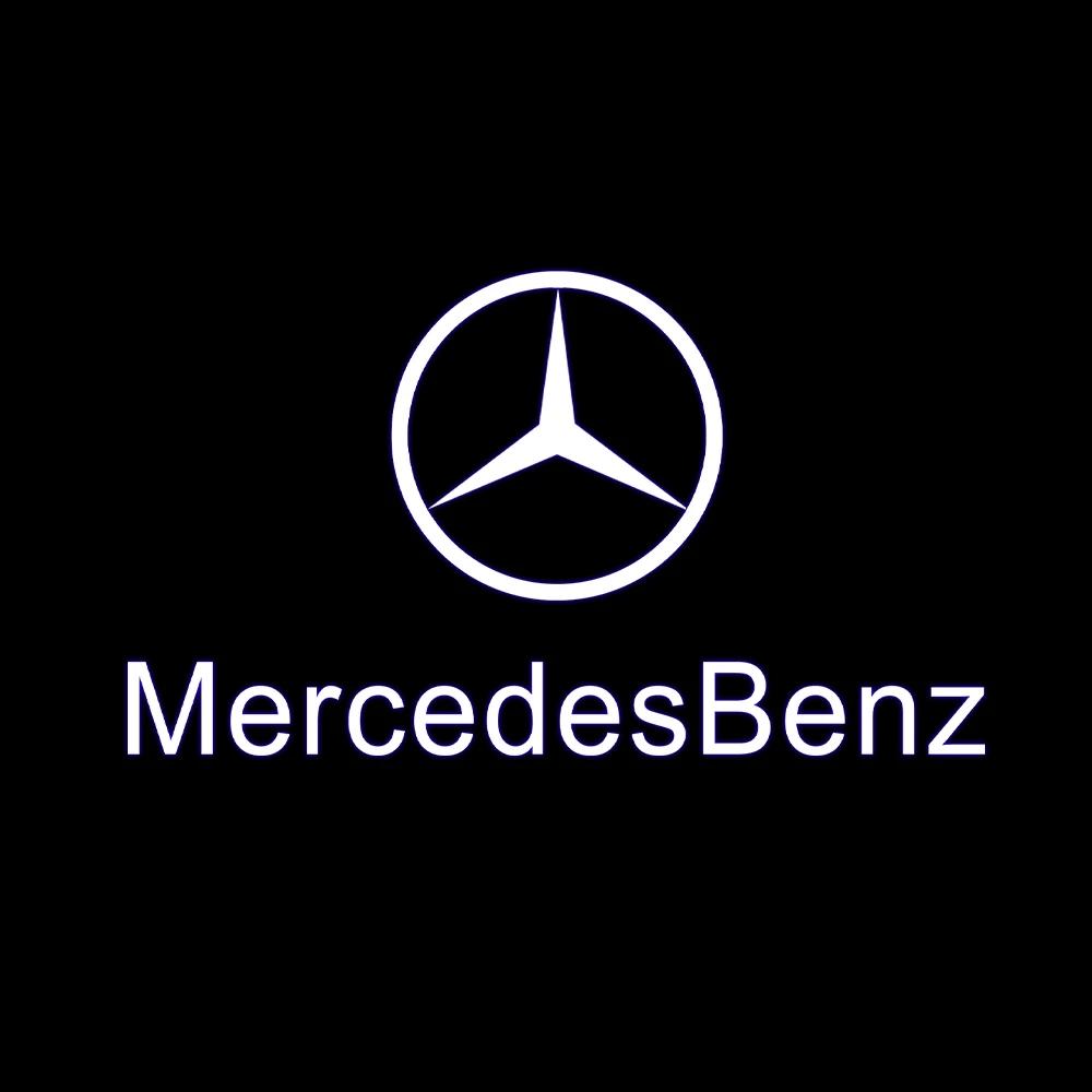 Car Sticker 2025 Hot For Benz Car LED Door Welcome Lights For Mercedes Benz M E B A C GL Class W166 E200l E300L E450L W212 W246