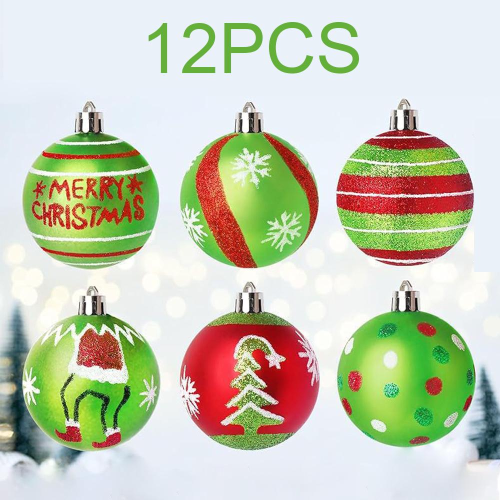 Runtowo 12pcs 6cm Christmas Balls Christmas Tree Pendant Merry Christmas Decor for Home Xmas Gifts Navidad 2026 New Year 2026