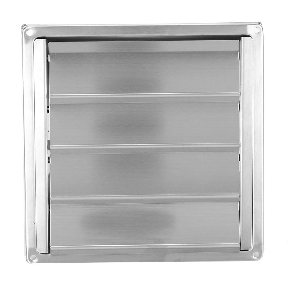 Square movable type Wall Vent Cap 150mm caliber Louvered Vent Cover Dryer exhaust discharge