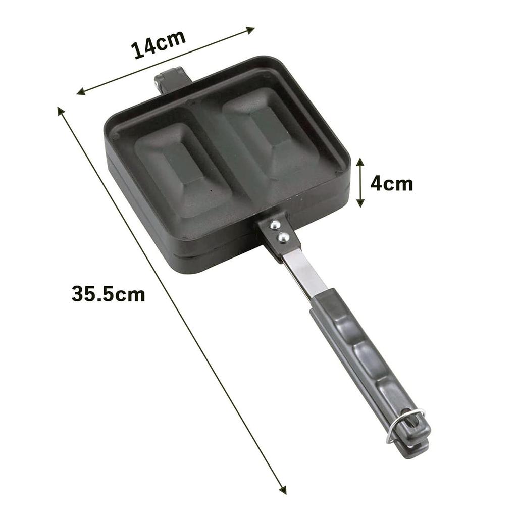 Shimomura Planning Устройство для приготовления горячего песка, которое может выпекать два вида одновременно. Только для открытого огня. Обжим ушей. Не требуется нарезать. Размер. Удобно есть детям.