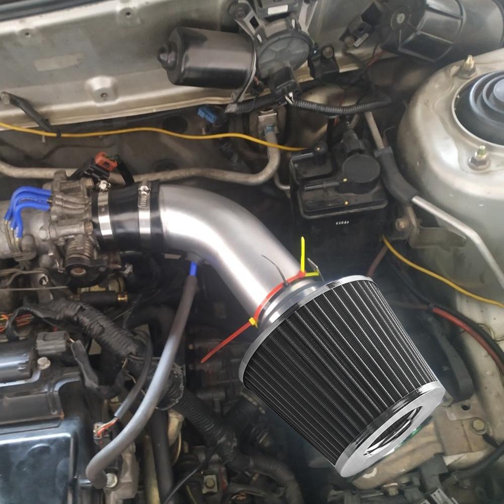 60,65,70,76,90MM Flow Cold Air Intake Filter Universal Induction Kit Car Accessories Vehicles Air Filters Sport Power Mesh Cone Air Filters 7