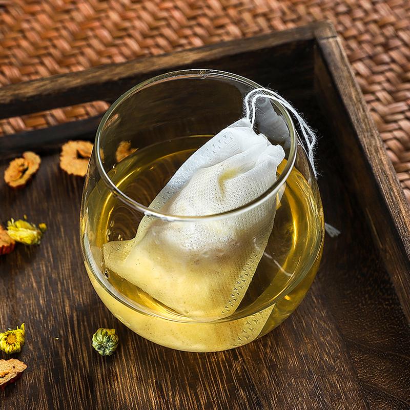 100 шт. одноразовые чайные пакетики, фильтр-пакеты для заварки чая с заживляющим уплотнением, пищевые фильтры из нетканого материала для специй, чайные пакетики