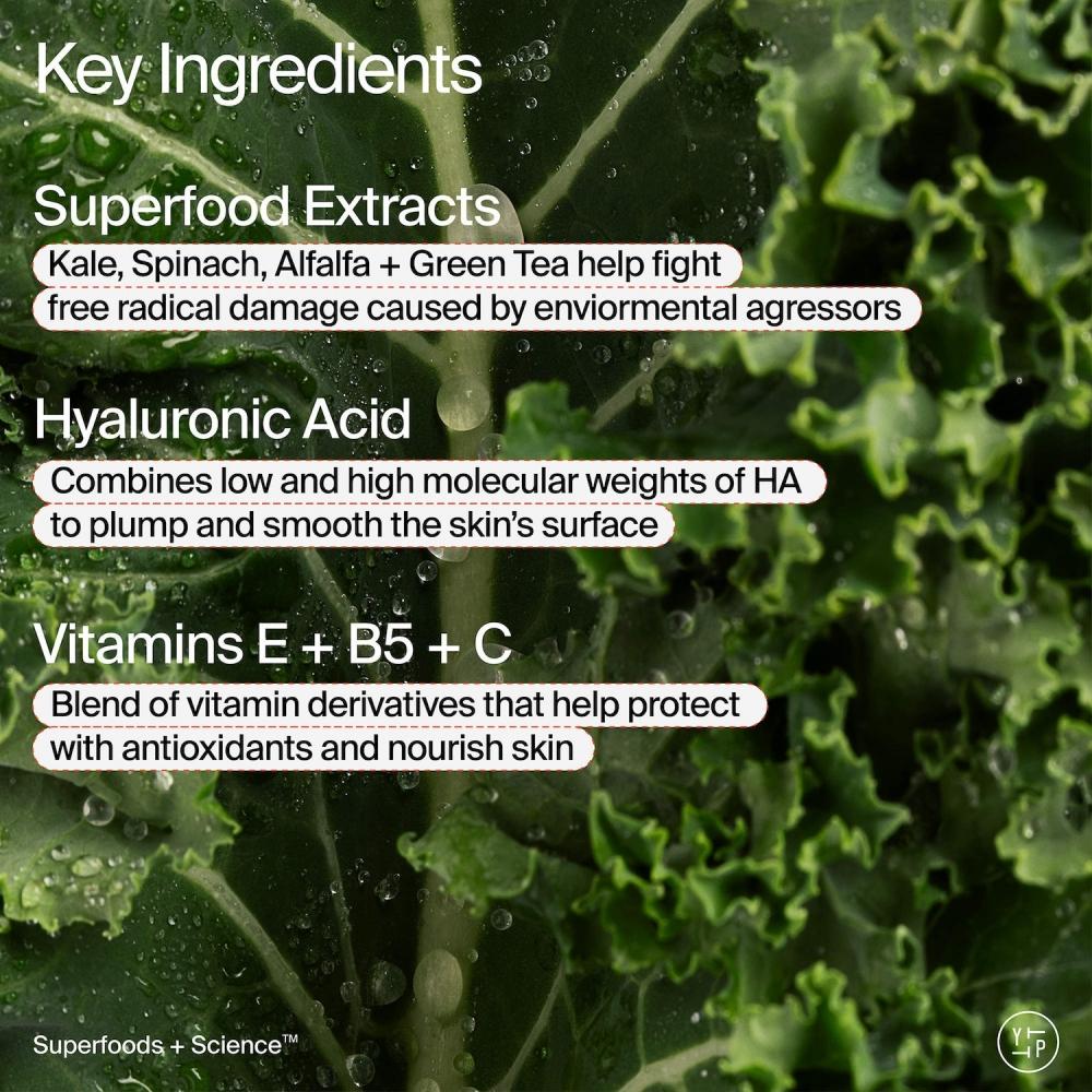 Youth To The People Superfood Air Whip Face Moisturizer With Hyaluronic Acid 3.4 Oz