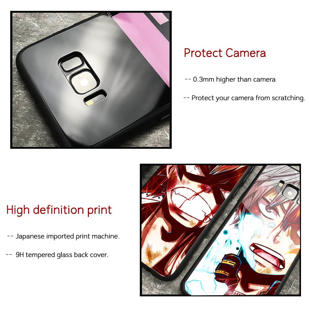 Bakugou Katsuki Scorch аниме для Samsung S22 стеклянный чехол S8 S9 S10 Note 8 9 10 S10e S20 S21 plus Ultra Cover My Hero Academia