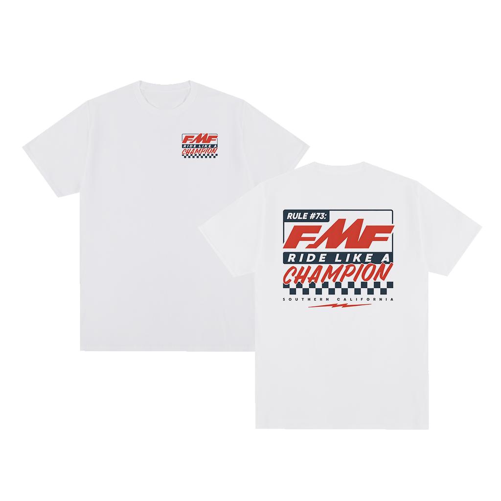 FMF Racing RULE 73 Vintage Tshirt Retro Street Wear Cotton Men T shirt New Tee Tshirt Womens Tops