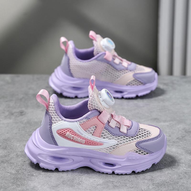 Детская мода Four Seasons Дышащая повседневная обувь для детей Бег Спорт Студенты Девочки Трендовые удобные кроссовки для спортзала