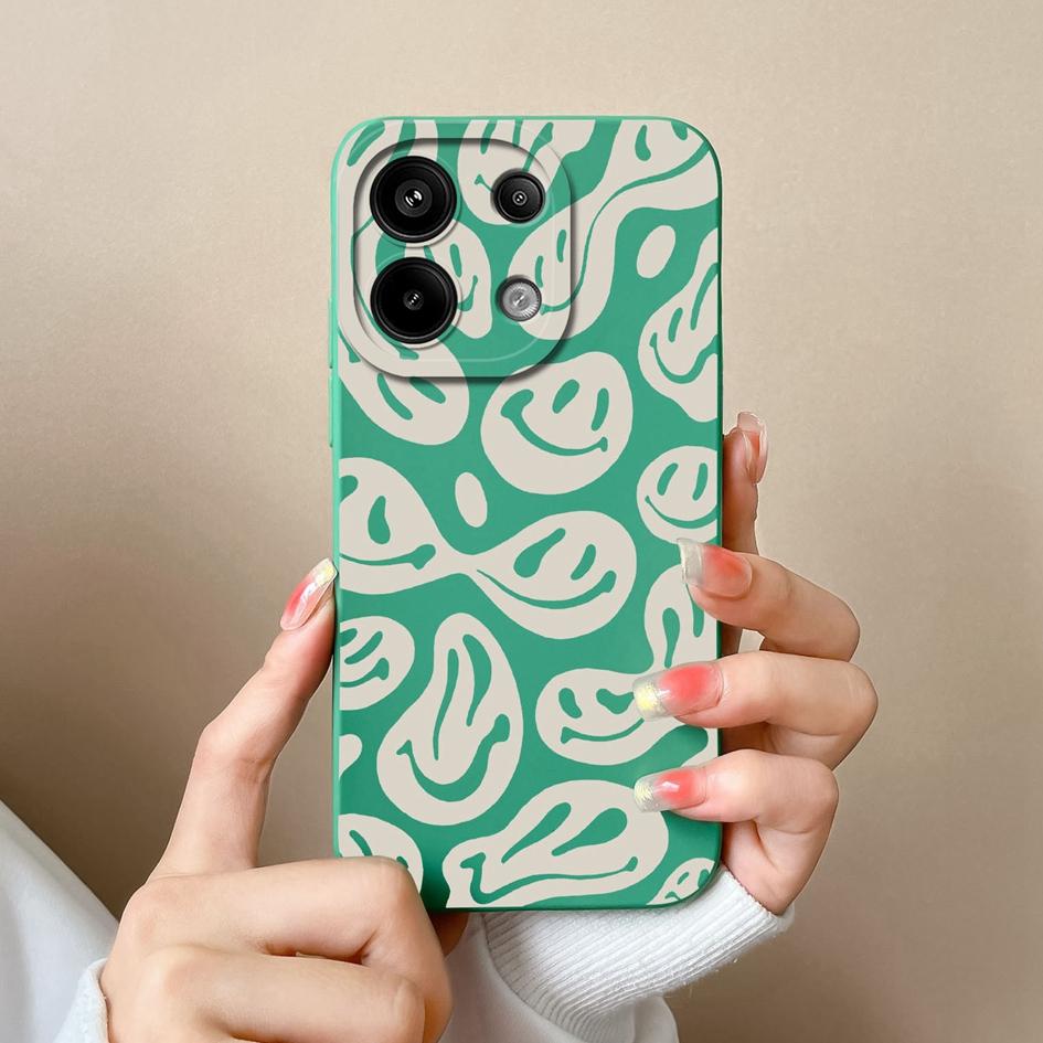 Чехлы для телефонов Xiaomi Redmi 13 A3 4G Note 13 Pro 13R Turbo 3 Корпус Силиконовый Мягкий Модный Этикетка Защитная Пленка Матовые Чехлы Для Телефонов Оболочка Для Redmi