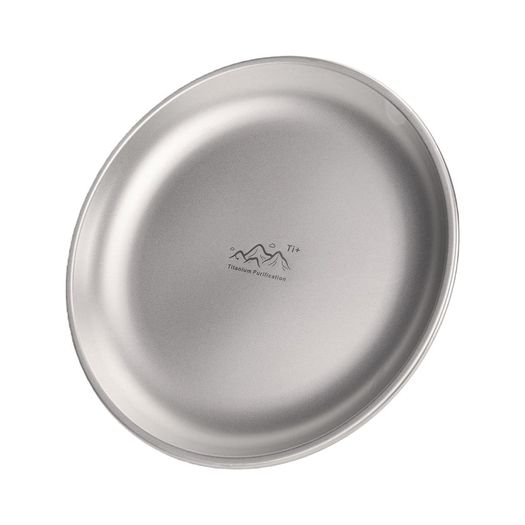 Titanium Purification Plate Portable Travel Tableware Rust Proof Backcountry Dinnerware Stackable Camping Tray Camping Supplies