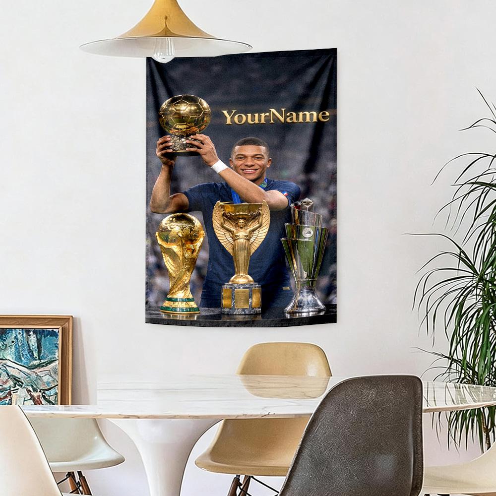 Star Player Custom Your Name Wall Decor Tapestry Art For Pet Memorial Birthdaywedding Party Backdrop Family Gift