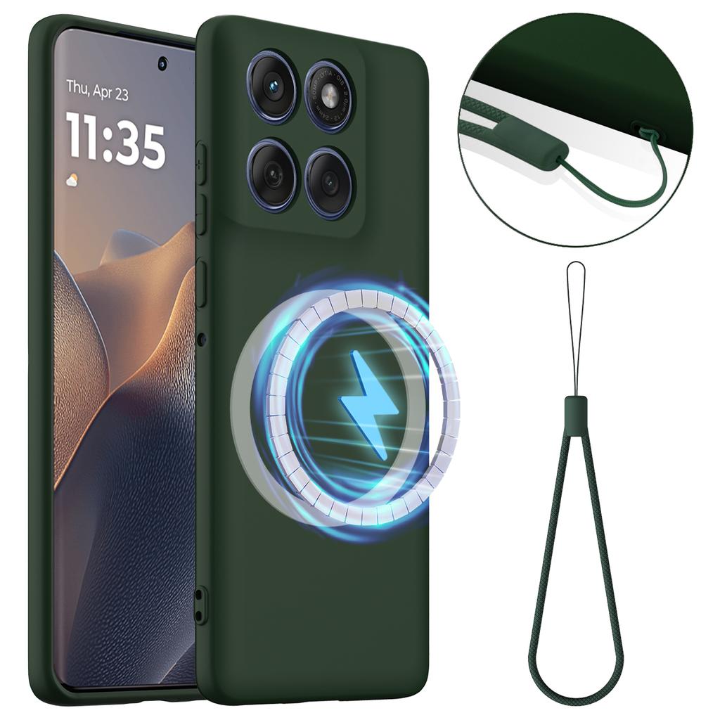 For Motorola Edge (2025) 5G Case Compatible with MagSafe Anti-Drop Liquid Silicone Phone Cover