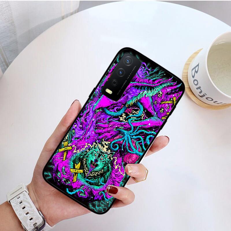 Красочный психоделический триповый арт-чехол для телефона VIVO Y31 Y21 Y70 Y21S Y20 Y72 1907 Y12 Y11S Y53S Y33S Y55 Y76 Y51 Y15S Y01