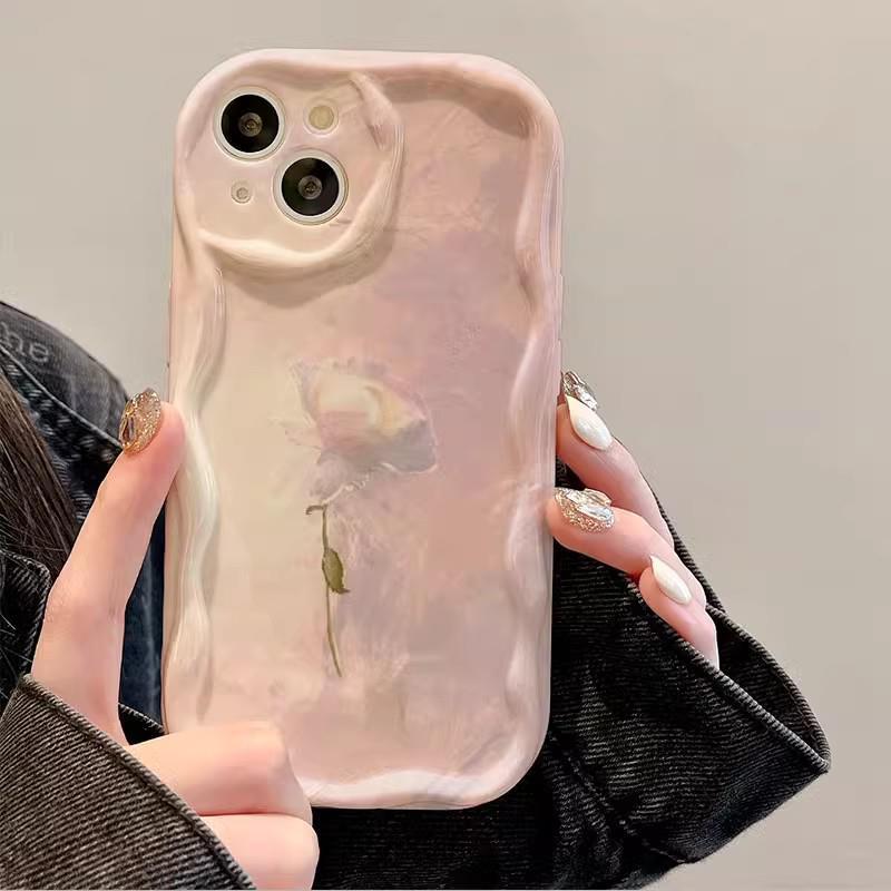 Подходит для Apple 15promax Чехол для мобильного телефона iPhone 14/13 Градиентная масляная живопись Роза 11/12 Силиконовый мягкий чехол Xs
