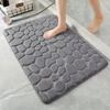 Pebble Stone Textured Non-Slip Bathroom Mat for Shower and Entrance