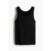 Топ без рукавов HM Lyocell Slim Fit Lycra Black