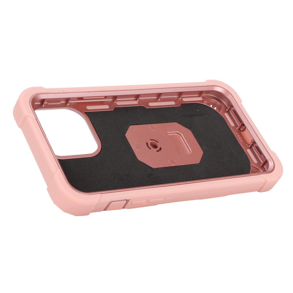 Scratchproof Armor Covers with Stand for   13 Pro   Mobile Phones Armor   Case(Pink Gold )