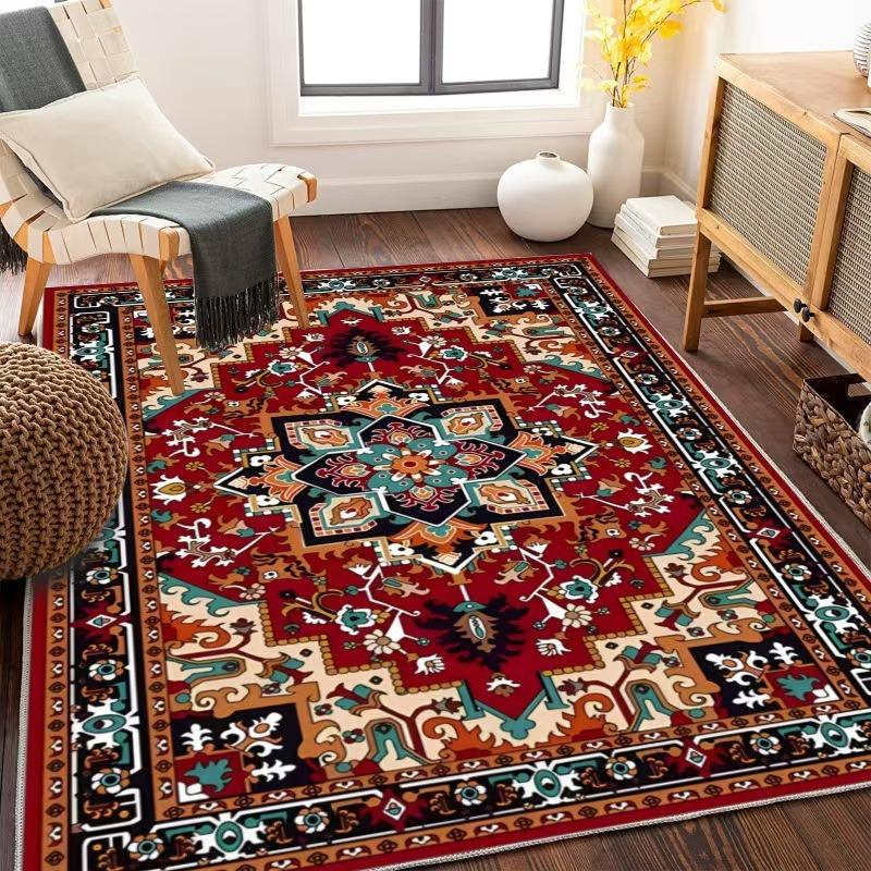 Europe Persia Türkiye Style Retro Carpet Living Room Sofa Bedroom Study Kitchen Entrance Door Mat Non-slip Luxury Home Decor Rug