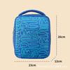 Insulated Lunch Bag Students With Gradient Print Foil Lining Foldable Design 7L Capacity Handheld Style