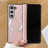 Роскошный деловой ретро чехол-книжка из мягкой кожи на петлях для Samsung Z Fold 7 6 5 4 3, магнитная противоударная защитная задняя крышка