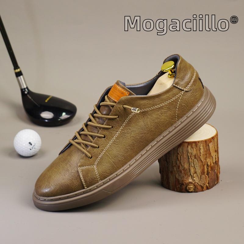 Fashion Men's Genuine Leather Shoes Brown Lace Up Flats Casual Shoes for Men White Luxury Designer Sneakers Large Size: 36-47 Mo-62358