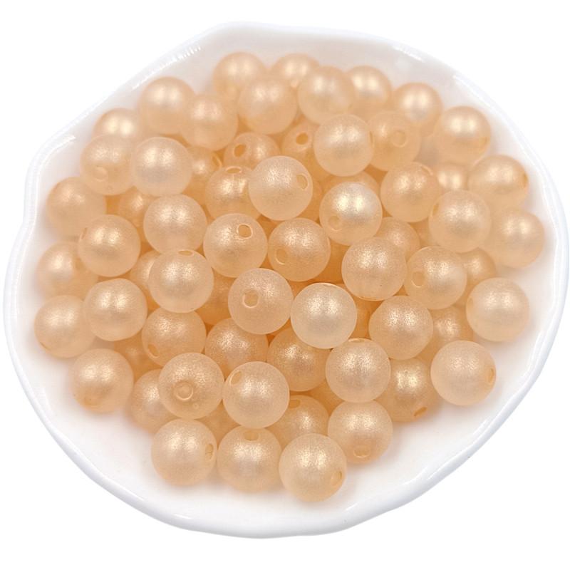 Hanmade DIY Jewelry Accessories Round Beads Exquisite Peandants Fashion Frosted for Bracelet Earring Making Pearlescent Color 30pcs