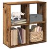 VidaXL Room Divider Shelf Old Wood 69.5x29x69.5 Cm, Shelf, Bookcase, Storage Shelf, 858010