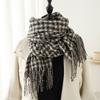 Designer Scarf Women Luxury  Wrap New Autumn Winter Warm Fashion Vintage British Plaid Tassel Scarf Shawl Female Neckerchief