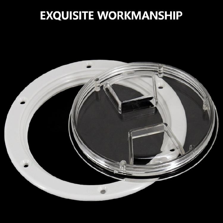 Круглая инспекционная крышка 4"/6", палубная крышка для яхты, морская крышка доступа для инспекции палубы, палубная крышка