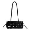 Niche Polka Dot Bag Women's Fashion Versatile Shoulder Underarm Bag High-end Baguette Bag