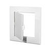 White Access Panel Door Plastic Inspection Hole Door Latch Hinged Access Hatch  Doors Wall Ceiling