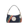 COACH Dempsey Textile, Leather Shoulder Bag, Handbag, Shoulder Bag, Crossbody Bag Small Women's Blue C2825-IMDEI