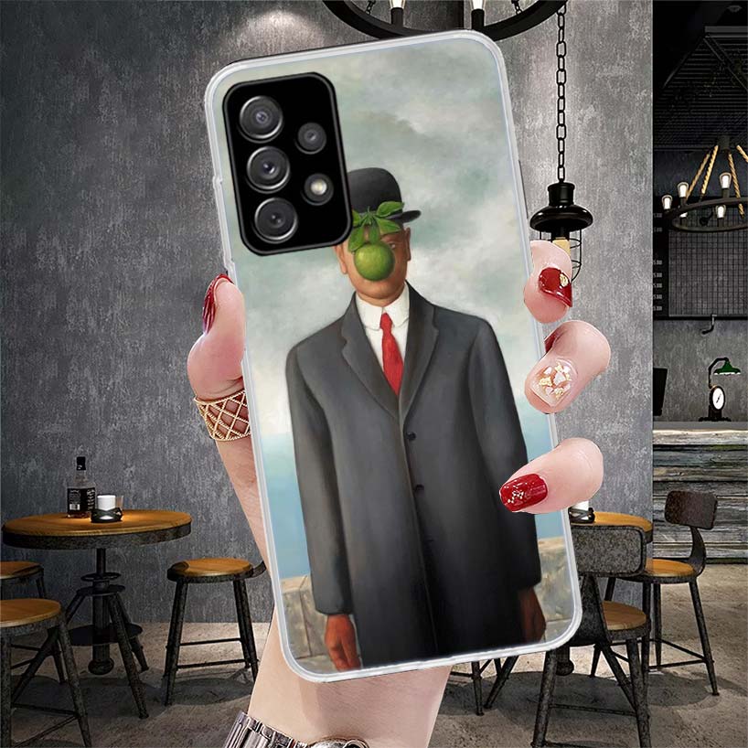 Мягкий чехол для телефона с рисунком Рене Магритта для Samsung Galaxy A12 A22 A32 A52 A72 A02S A51 A50S A71 A70 A31 A20S Note 20 Ultra S10 A10S G