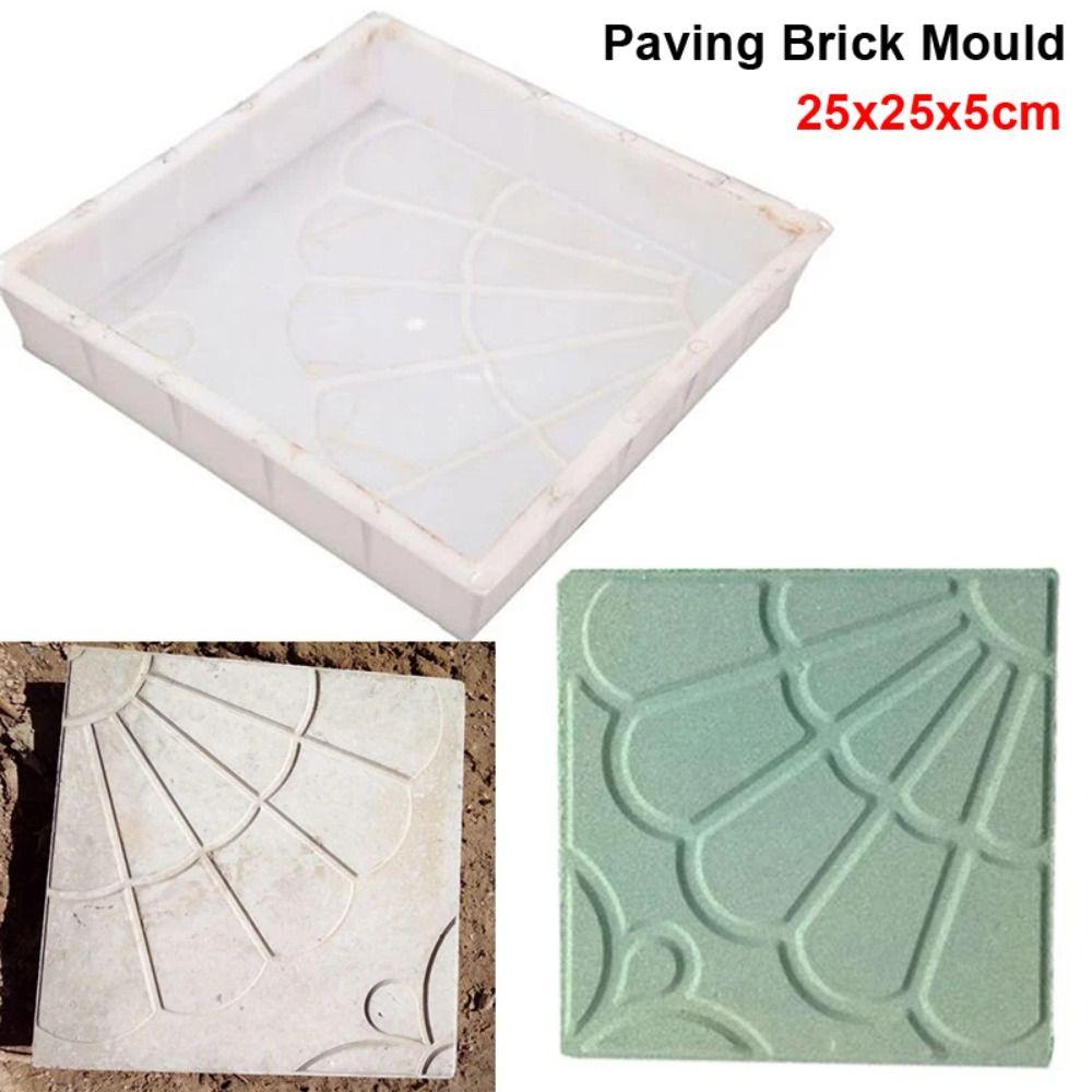 1Pcs Fan-shaped Magnolia Shape Stepping Stone Paver Walkway Brick Mold For Lawn Patio Yard Garden