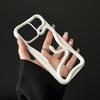 Крутой 3D чехол-змея с полыми элементами для рассеивания тепла для iPhone 17 16 15 14 13 12 11 Pro Max, белый, ударопрочный, из мягкого силикона