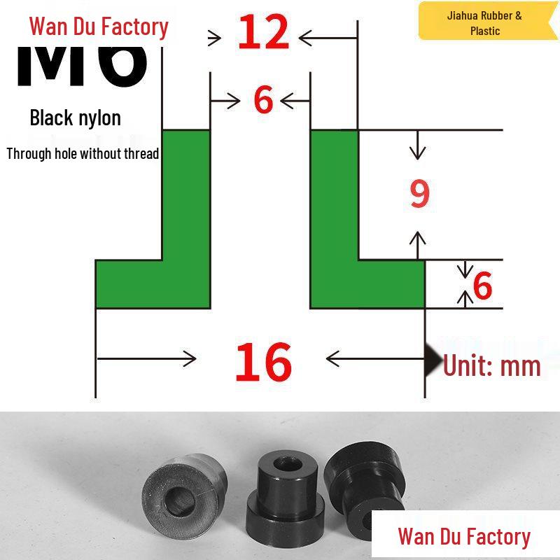 T-Shaped Nylon Insulating Bushing Spacer for M3-M35 Threads