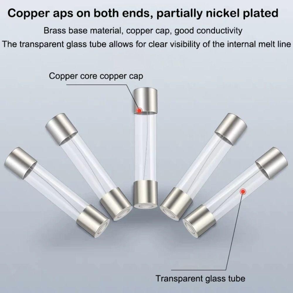 5*20mm Glass Fuse 250V Fuse Kit New Glass Tube Fuses