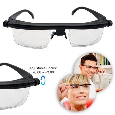 Очки для коррекции фокусного расстояния от -6D до +3D для близорукости и пресбиопии, очки с регулируемой силой линз, очки для чтения с фокусировкой вдаль