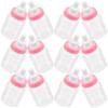 12 шт. Розовые Пластиковые Мини Бутылочки для Кормления Подарочные Коробки для Украшения Детского Праздника Наполнитель для Конфет Упаковка для Подарков 9 см 4 см Г