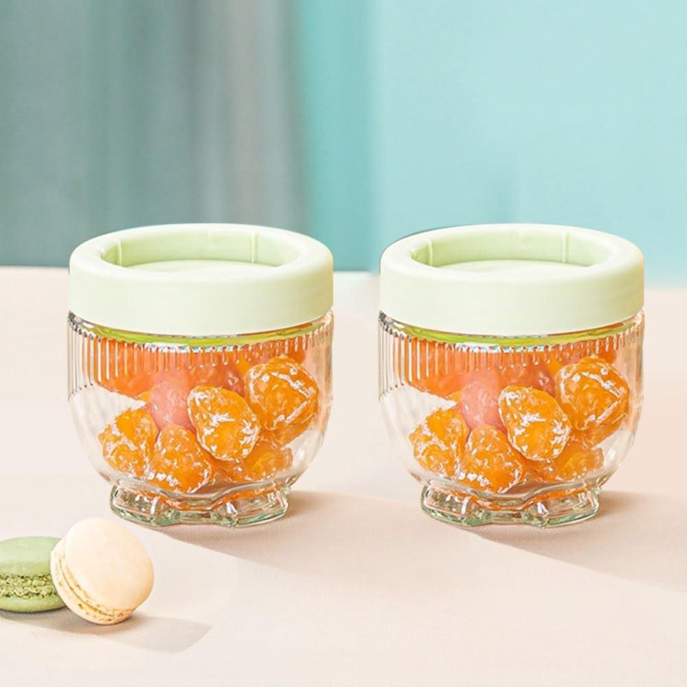Герметичная стеклянная банка Прозрачные стеклянные банки для хранения Новый контейнер для конфет для закусок
