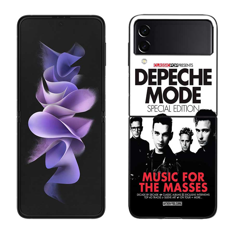 Rock Band Depeches Modes Phone Case For Samsung Z Flip 7 6 5G Galaxy Z Flip 5 4 3 Black Hard Cell Cover Luxury PC Shell Coque