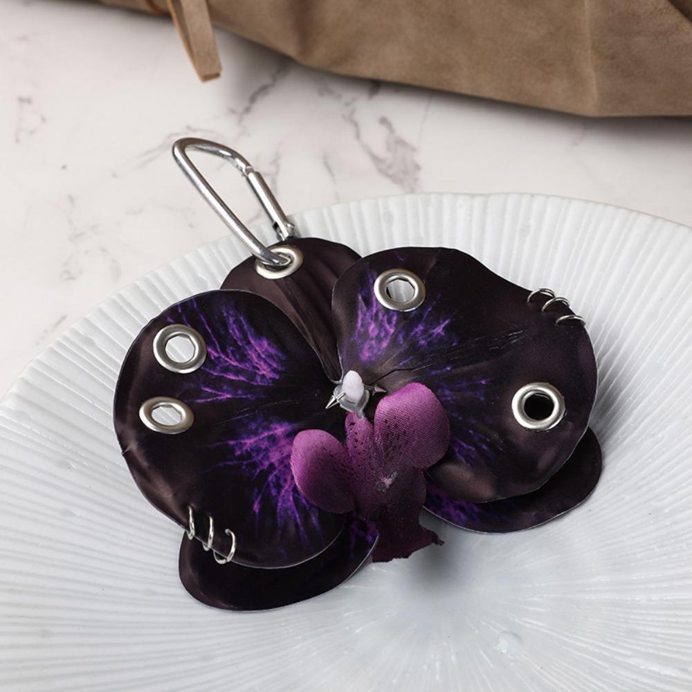 Backpack Decoration Orchid Lily Keychain Colorful Backpack Hangings Decor Flower Bag Pendant
