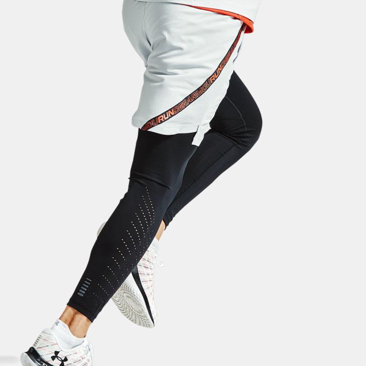 Under Armour Повседневные дышащие компрессионные штаны для бега и фитнеса, мужские штаны, черные 1361489-001