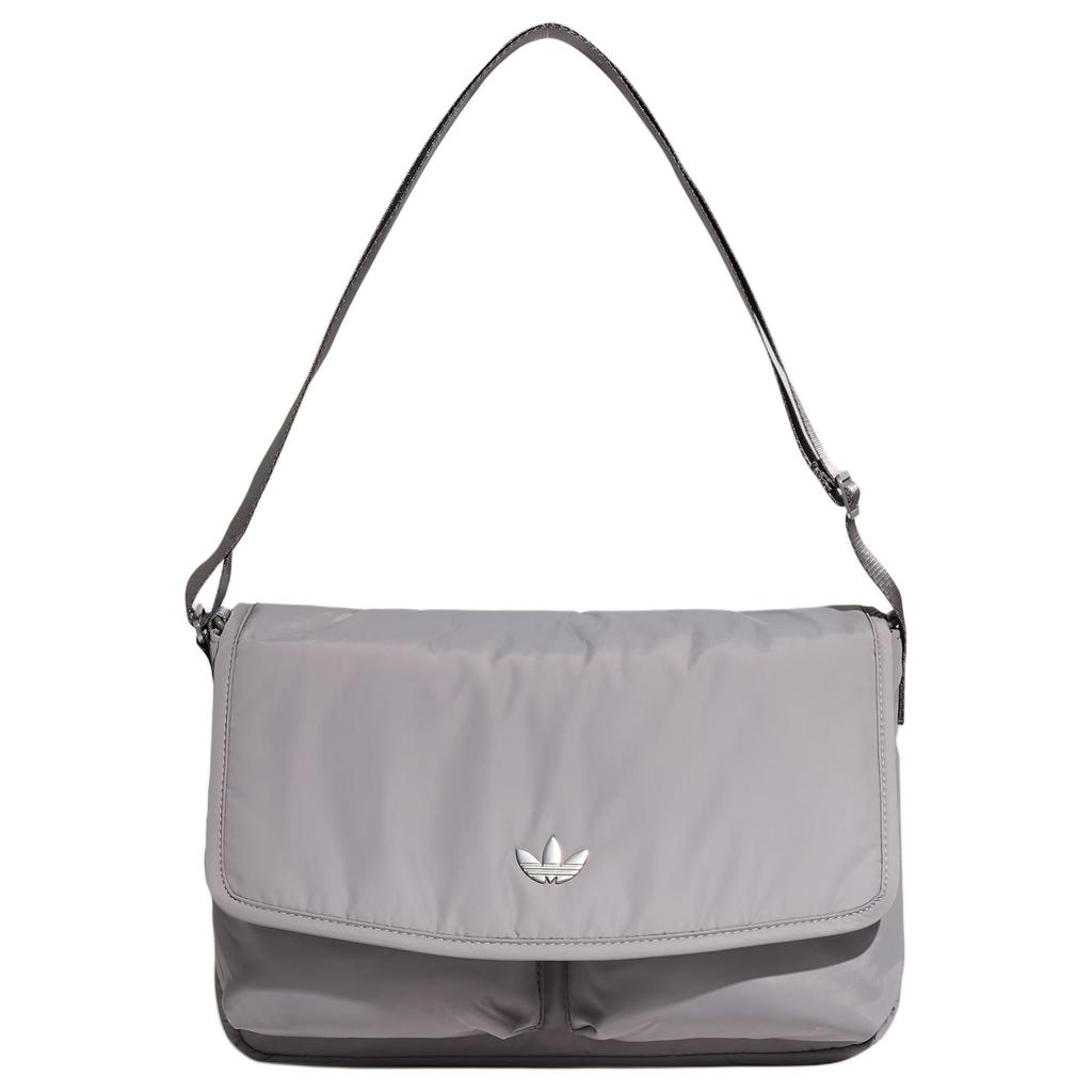 Men's Bag Adidas Originals Polyester Messenger Bag Crossbody Bag Unisex Metallic Gray