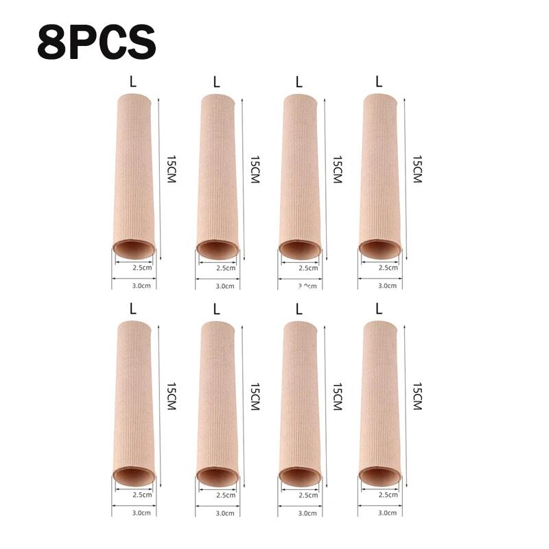 1/2/4 шт. Силиконовый чехол Разрезная ткань Разделитель пальцев ног Распорка Трубка Рукав Накладки Вальгусный корректор Защита молоткообразного пальца Уход за пальцами ног