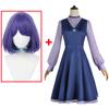 Аниме Oshi No Ko Akane Kurokawa Косплей Костюм Синее Платье Хосино Акуамарин Хэллоуин Вечеринка Женская Одежда Для Девочек